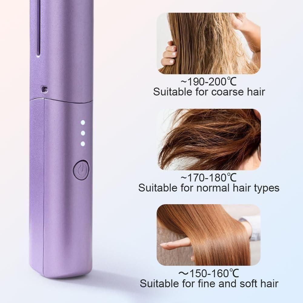 Meneflix Mini Cordless Hair Straightener